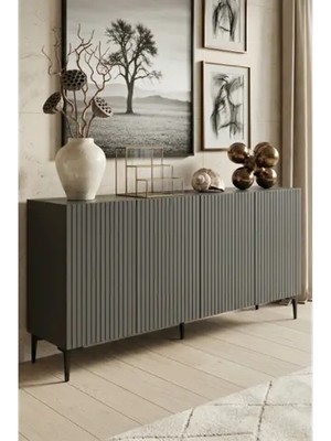 Vivense Zeynep Konsol ve Tv Sehpası, Antrasit, 150 Cm, KA1513A