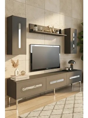 Vivense Rany Tv Ünitesi, Antrasit Silver, 180 Cm, TVR1804AS