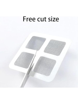 Mabelme Store Lavabo Gider Süzgeci, Yapışkanlı Tül Filtre, 10'lu Paket, Saç ve Atık Önleyici