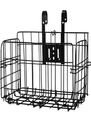 Zenviaa SN-37894 Katlanabilir Bisiklet Sepeti Metal Tel Gövde 34X20X23CM Pratik Taşıma Sepeti Zen