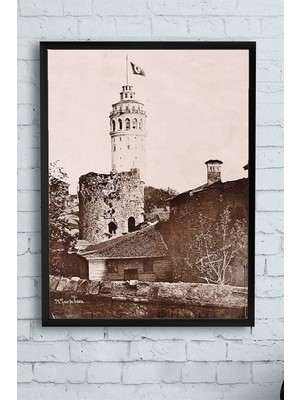 Mabelme Store Prime (PSTER10903) Eski Manzara Nostaljik Çerçeveli Tablo (30 x 40CM)