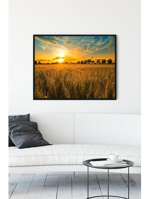 Mabelme Store Prime (PSTER11154) Günbatımı Manzara Çerçeveli Tablo (21X30CM)