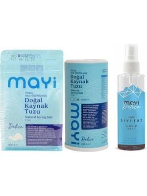 Mabelme Store Prime Tuz Pratik Paket (600 gr Ince 250 gr Tuzluk ve 150ML Sprey Tuz)