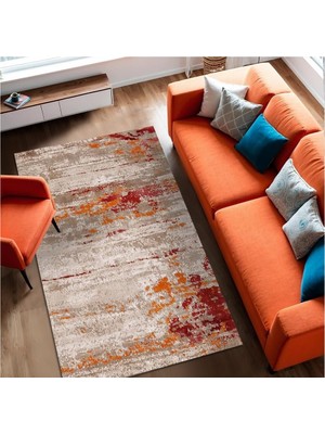 Mabelme Store Prime Kadife Kaymaz Pamuk Tabanlı Yıkanabilir Antibakteriyel Salon Halısı 140X200