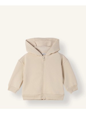 DeFacto Kapüşonlu Fermuarlı Kalın Basic Sweatshirt Hırka Kız Bebek I5086A526WN