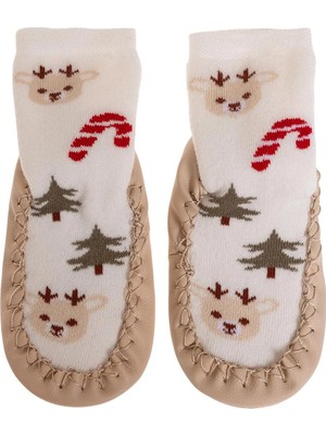 Hellobaby Unisex Çarık Çorap Yeniyıl Baskılı