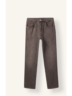 DeFacto Straight Fit Normal Bel Boru Paça Jean Pantolon H7687AX26AU