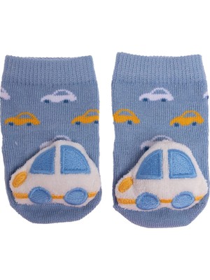Hellobaby Erkek Bebek Oyuncaklı Çorap Taşıtlar Baskılı