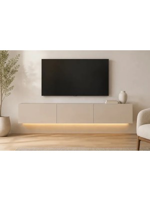 Vivense Maren Ledli Tv Ünitesi, 3 Kapaklı