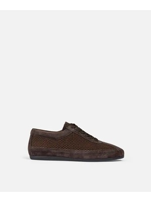 İpekyol Deri içerikli kontrast dokulu sneaker IS1260062012074