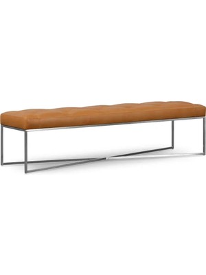 Vivense Loys Paslanmaz Metal Bench, Dikdörtgen