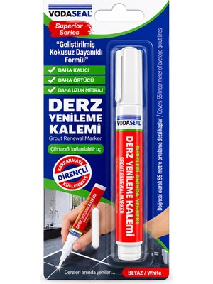 Ankaverse 10 Adet Beyaz / Süper Seri Derz Kalemi Su Bazlı - Kokusuz Yedek Uç (5286)
