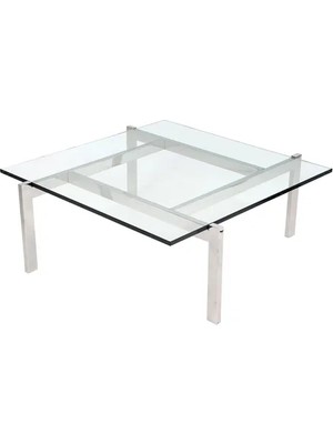 Vivense Ting Paslanmaz Metal Cam Orta Sehpa