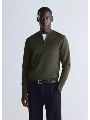 MANGO Man Comfort stretch fermuarlı sweatshirt