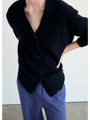 Mango Düğmeli Triko Pijama Hırka