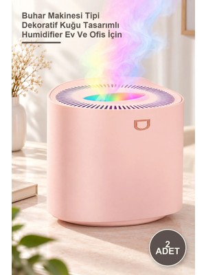 Yenilig 2 Adet Kuğu Figür Oda Nemlendirici – Buhar Makinesi Tipi Dekoratif Kuğu Tasarımlı Humidifier Ev ve Ofis Için