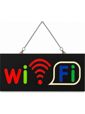 TeknoKapsül Işıklı Tak Çalıştır Hazır Tabela Wifi