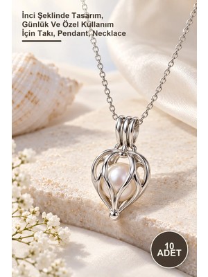 Yenilig 10 Adet Kolye – Inci Şeklinde Tasarım, Günlük ve Özel Kullanım Için Takı, Pendant, Necklace