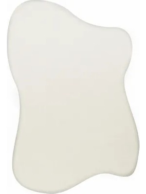 Vivense Morfe 01 White Özel Kesim Asimetrik Yumuşak Halı, 80X120