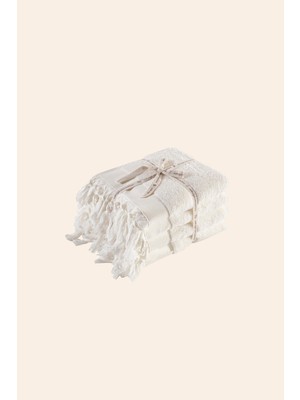 İrya Bodrum %100 Pamuk Havlu 4/50X90 cm Brıght Ekru