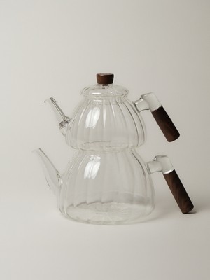 Minihol Solace Akasya Cam Çaydanlık (1.500 + 600ML)