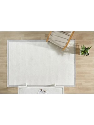 Vivense Mariesse Kolay Temizlenen Yıkanabilir Bordürlü Sisal Halı, SL16, 80X150