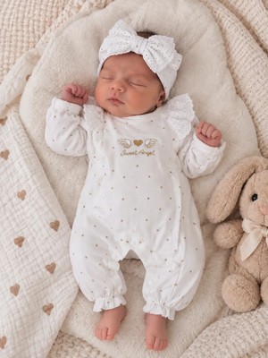 My Baby Kumsal CAYZEN Lottie Kız Bandanalı Tulum 1072 1116 0 - 3 ay