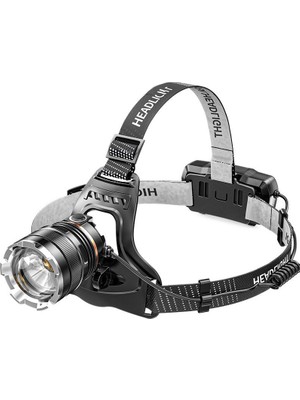 TeknoKapsül PS-8002 XHP50 LED Sensörlü Zoomlu Profesyonel Şarjlı Kafa Feneri – Yüksek Işık Gücü, Alüminyum Gövde, Micro USB
