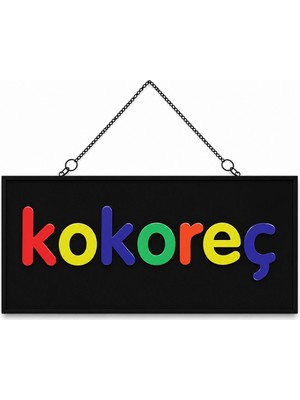 TeknoKapsül Işıklı Tak Çalıştır Hazır Tabela Kokoreç