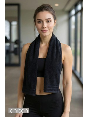 Anılsan Sporcu Havlusu 30x100cm %100 Pamuk - Yüksek Emicilik, Hafif ve Çabuk Kuruma Özellikli