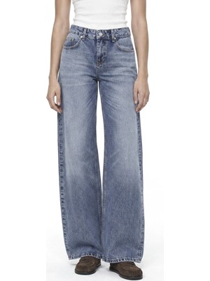 Hiccup Kadınlar Squalo Kadın Pantolon Orta Mavi Denim