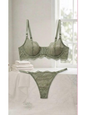 Lapita Lingerie Iklitakım.balenli Sütyen.mavi ve Çağla Yeşili