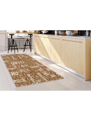 Vivense Dijital Baskı Kaymaz Yıkanabilir Mutfak Halısı, R2036 SD359 100X300 cm