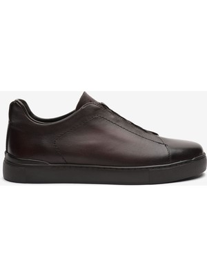Greyder Erkek Kahverengi Hakiki Deri Sneaker Ayakkabı 6K1SA19720