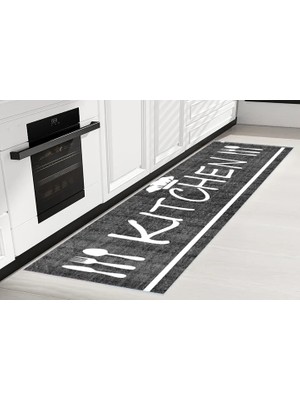 Vivense Dijital Baskı Kaymaz Yıkanabilir Mutfak Halısı, R2028 SD298 100X200 cm