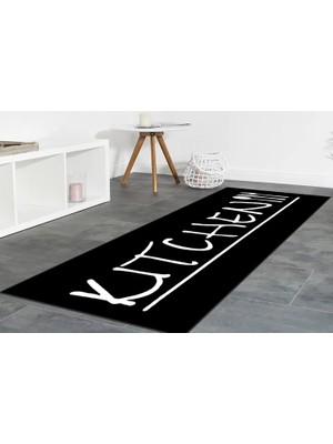 Vivense Dijital Baskı Kaymaz Yıkanabilir Mutfak Halısı, R2013 80X300 cm