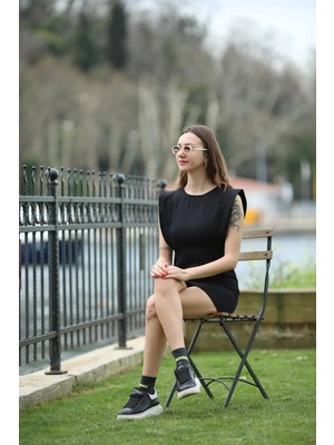 Butik Volanlı  Gabardin Elbise Kadın