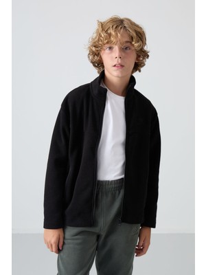 Tommy Life Standart Fit Siyah Erkek Çocuk Polar Sweatshirt - 11223