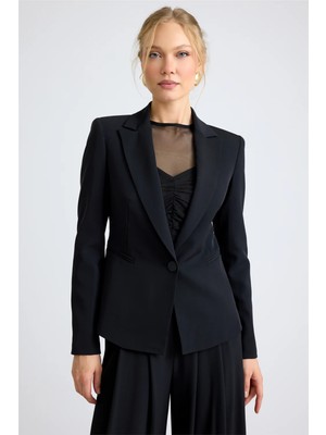 Home Store Metal Düğmeli Cady Blazer Ceket