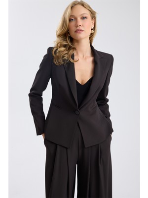 Home Store Metal Düğmeli Cady Blazer Ceket