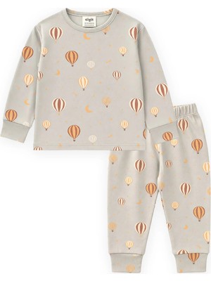 Cigit Desenli Mevsimlik Pijama Takımı 1-7 Yaş Mint Yeşili