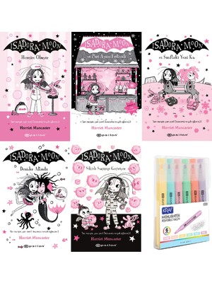 Epsilon Yayınevi Isadora Moon - Hemşire Oluyor + Peri Ayazı + Yeni Kız + Denizler Altında + Su Çiçeği Kalem Set Hd