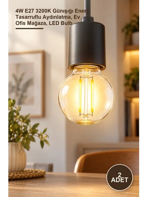 Yenilig 2 Adet CT-4288 LED Ampul – 4W E27 3200K Günışığı Enerji Tasarruflu Aydınlatma, Ev Ofis Mağaza, LED Bulb