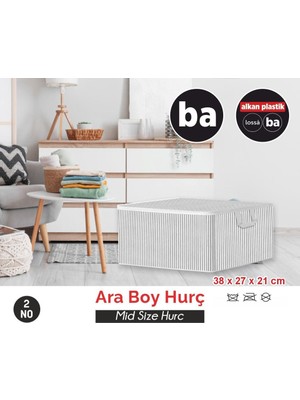 Bahometr Ara Boy Hurç Düzenleyici Tutma Kulplu Organizer Saklama Hurç  No2- BA033-( 1 Adet )
