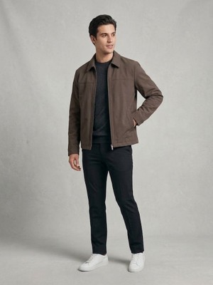 Centilmen Regular Fit Fermuarlı Klasik Yaka Mont 7393