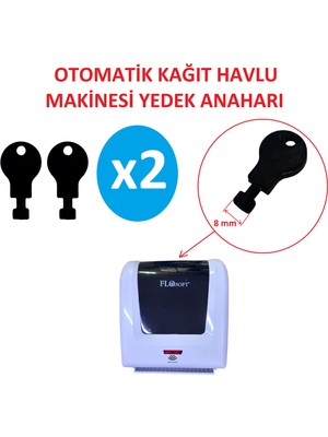 Poyraz Bioplast Flo-2 Otomatik Kağıt Havlu Dispanseri Yedek Anahtarı - 2 Adet