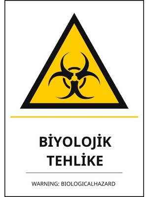 Ti Play Hastane Biyolojik Tehlike Pvc Isg Levha 50X70CM