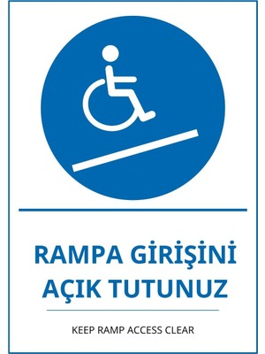 Ti Play Hastane Rampa Girişini Açık Tutunuz Pvc Isg Levha 50X70CM