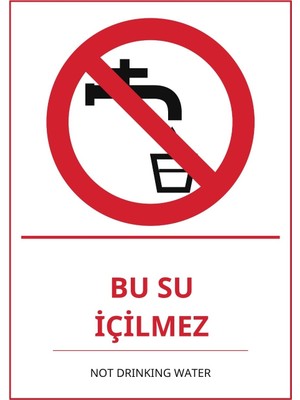 Ti Play Hastane Bu Su Içilmez Pvc Isg Levha 35X50CM