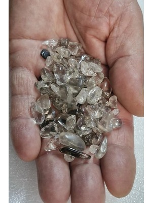 Pozitif Doğal Taş 50 Gram Dumanlı Kuvars Kırıktaş Deliksiz Parçalar 408